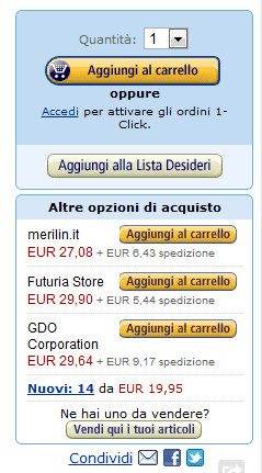 Buy Box di Amazon Buy Box di Amazon