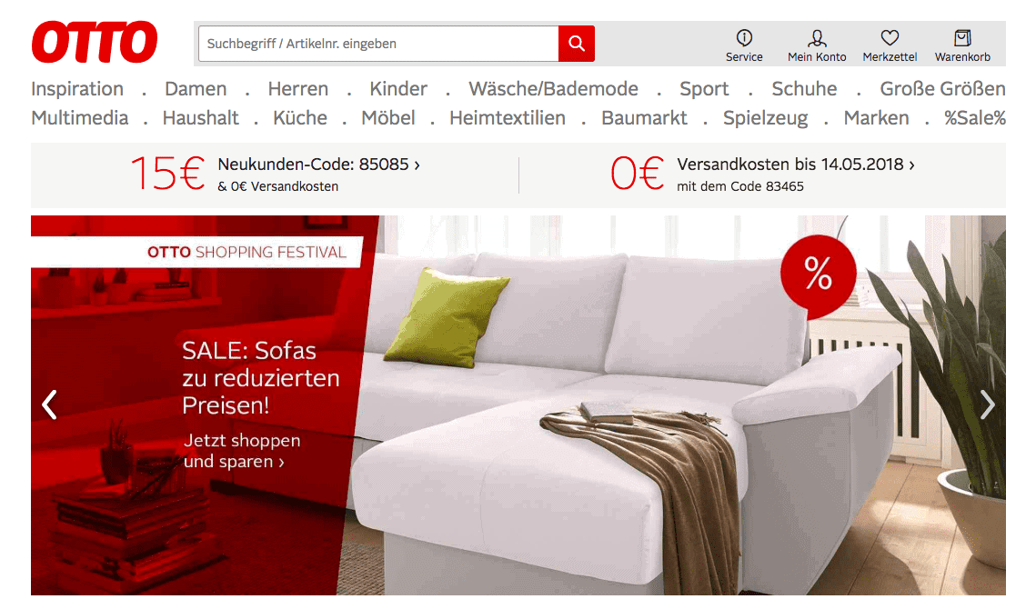 Otto Germania marketplace in europa